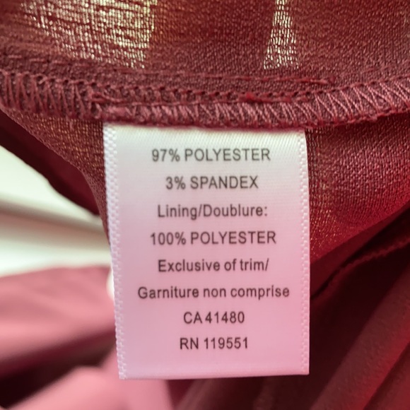 Burgundy Slip Dress - Picture 5 of 6